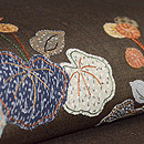 石蕗(つわぶき)コラージュ名古屋帯 質感・風合