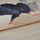 波間に舞う鳥の図名古屋帯 質感・風合