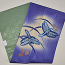 萩にトンボの図名古屋帯　帯裏