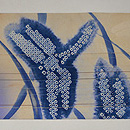 萩にトンボの図名古屋帯　前中心