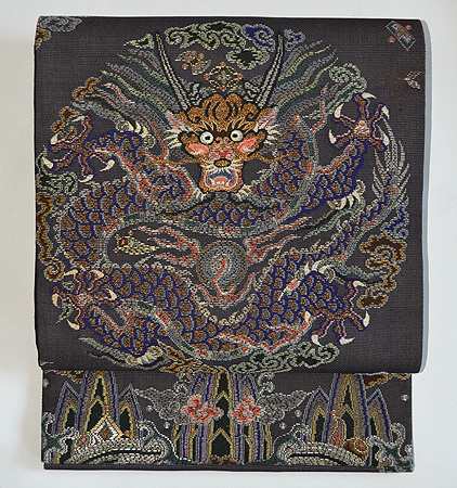 袋帯　龍 龍刺繍袋帯