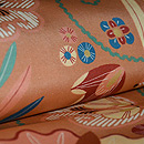 塩瀬更紗柄名古屋帯　質感・風合