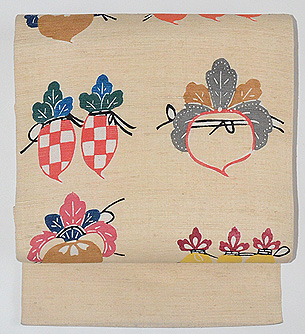 かぶらの図染め名古屋帯