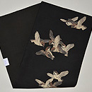 群雀の昼夜帯 帯裏