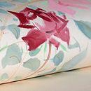 薔薇の染め帯　質感・風合