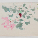 薔薇の染め帯　前中心