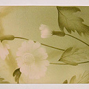 蒲公英の染め名古屋帯　前中心