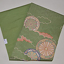 源氏車の図名古屋帯　帯裏