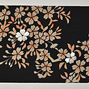 夜桜の図名古屋帯　前中心