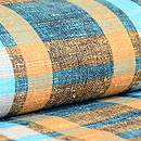 格子紬名古屋帯　質感・風合