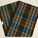 格子紬名古屋帯　帯裏