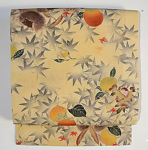 秋の味覚名古屋帯