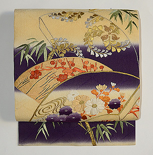 地紙文様名古屋帯