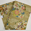 菊文様丸帯 　帯裏