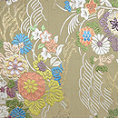 菊文様丸帯 　前中心