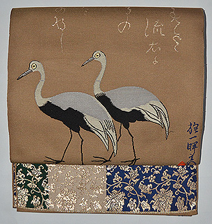 龍村平蔵製袋帯「其角歳且錦」