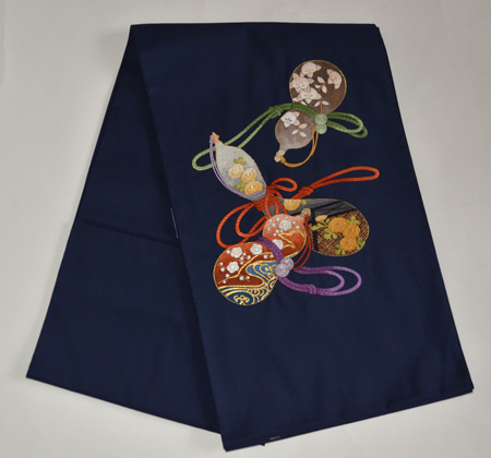 綴に六つ瓢箪の刺繍帯 帯吉製作 - アンティーク着物の灯屋2