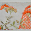 撫子に女郎花刺繍絽麻縮名古屋帯　帯裏