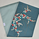 青地萩の刺繍名古屋帯　帯裏