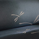 墨暈しに蜻蛉の図名古屋帯　質感・風合