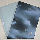 墨暈しに蜻蛉の図名古屋帯　帯裏