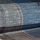 木綿格子の名古屋帯　質感・風合