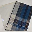 木綿格子の名古屋帯　帯裏