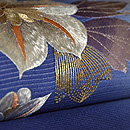 鉄線の刺繍名古屋帯　質感・風合