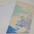 山路文に秋草の名古屋帯　帯裏