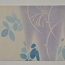 山路文に秋草の名古屋帯　前中心