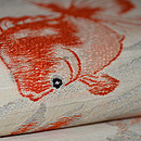 金魚の図織名古屋帯 質感・風合