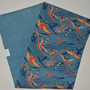 水辺に雁本紅型名古屋帯　帯裏