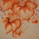 山葡萄の図開き名古屋帯　前中心