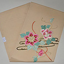 鉄線の花刺繍絽名古屋帯　帯裏