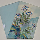 桔梗の図染め名古屋帯　帯裏