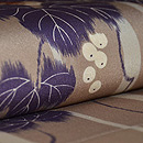 縦縞に葡萄の柄名古屋帯 質感・風合