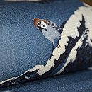 雪持ち松に雀の図名古屋帯 質感・風合