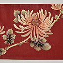 短冊に乱菊名古屋帯 前中心