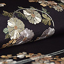 花丸紋刺繍名古屋帯 質感・風合