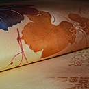 山葡萄染め名古屋帯 質感・風合