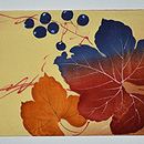 山葡萄染め名古屋帯 前中心