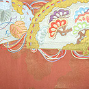 扇面に吉祥文様袋帯 前中心