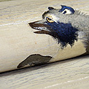 秋草に狸の図名古屋帯 質感・風合