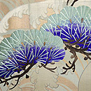 老松と鷹袋帯 前中心