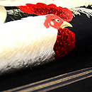 鶏とひよこの刺繍開き名古屋帯 質感・風合