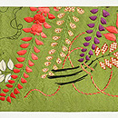 立涌に束ね菊文名古屋帯 　前中心