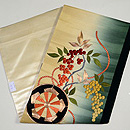 源氏車に南天の名古屋帯 　帯裏