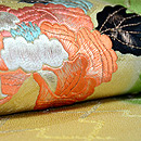 染め分けに四季の花名古屋帯 質感・風合