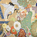 祝い尽くしの丸帯 　前中心