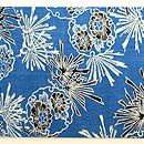 藍型染め名古屋帯 　前中心